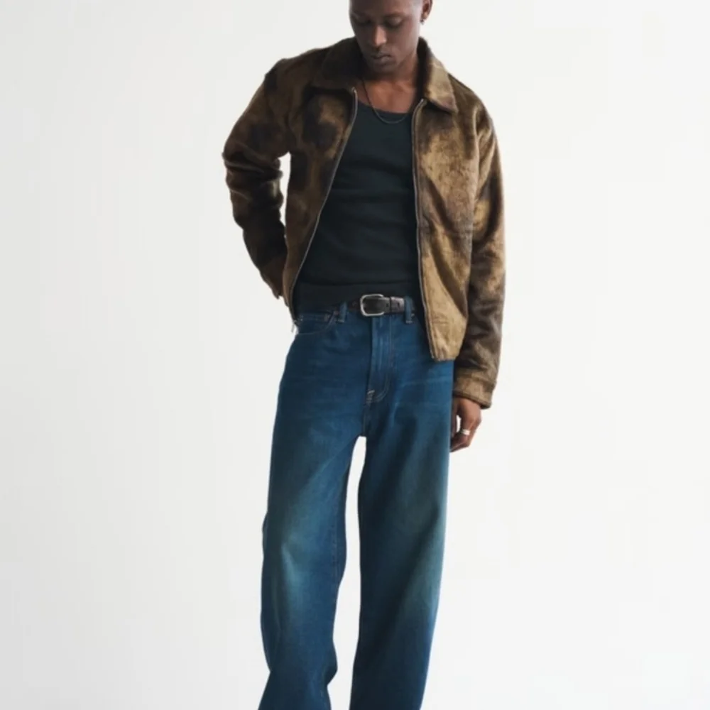 Abercrombie & Fitch Brown Faux Fur Bomber Jacket - Picture 4 of 8